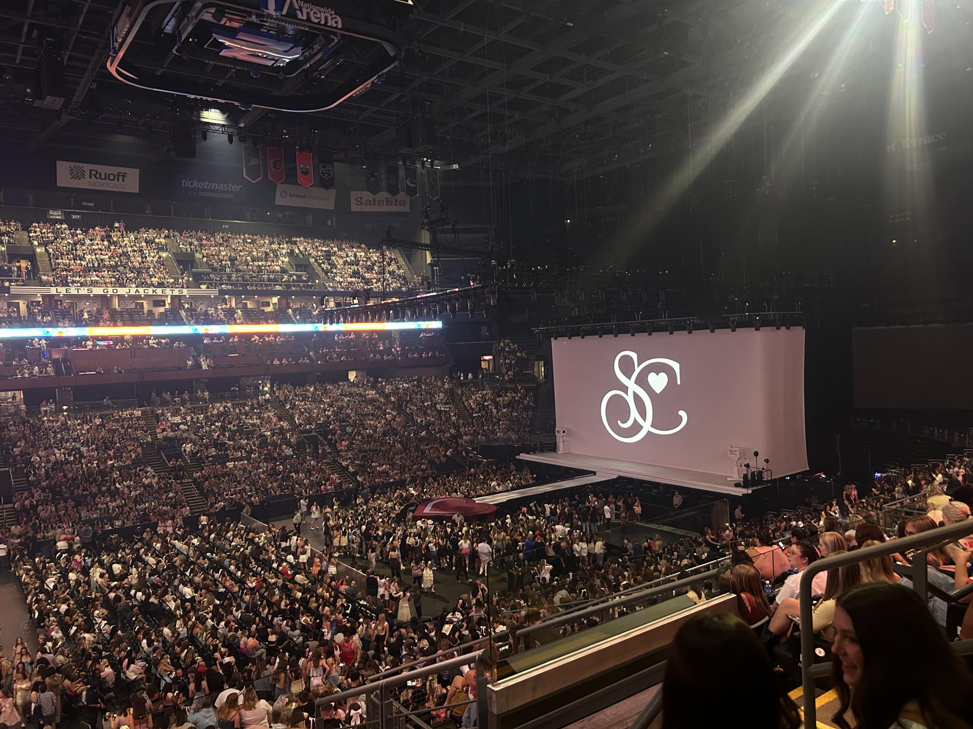 Nationwide Arena prior to Sabrina Carpenter coming on stage. 