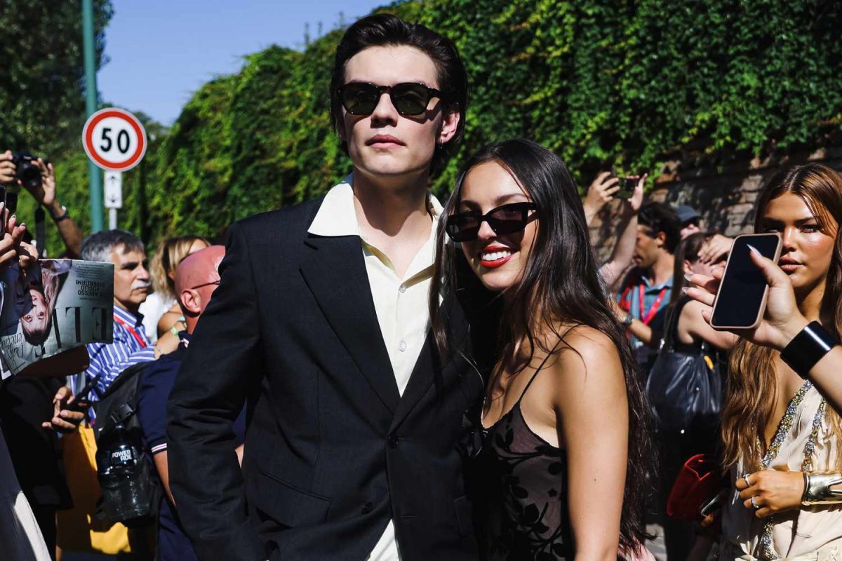 Olivia Rodrigo and Louis Patridge at the Venice Film Festival. 