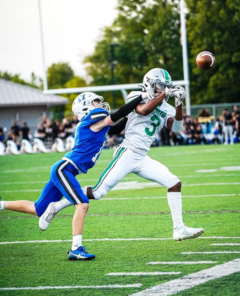 Corner Braden Pullins deflecting pass against Dublin Scioto