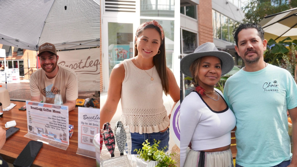 Photos of small business owners at the dublin market