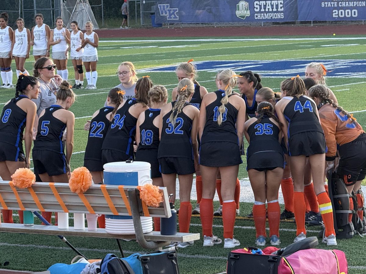 WKHS Field Hockey team on Stick It To Cancer game day on September 3rd