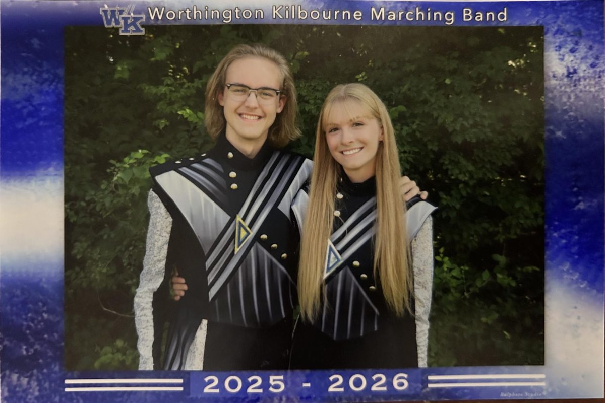 Gabby and Spencer in their Senior Band Picture